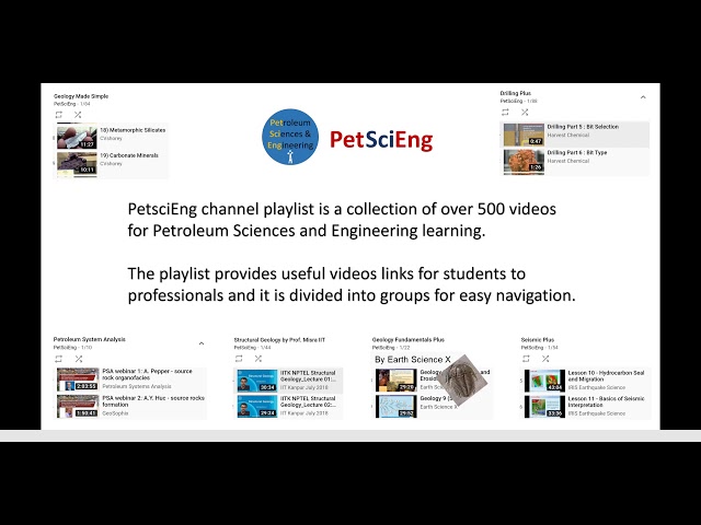 PetSciEng- Your Free Station for Petroleum Geosciences & Engineering Learning