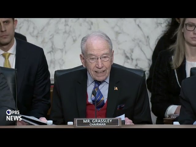 WATCH: Sen. Grassley reveals internal FBI emails in opening remarks at Patel confirmation hearing