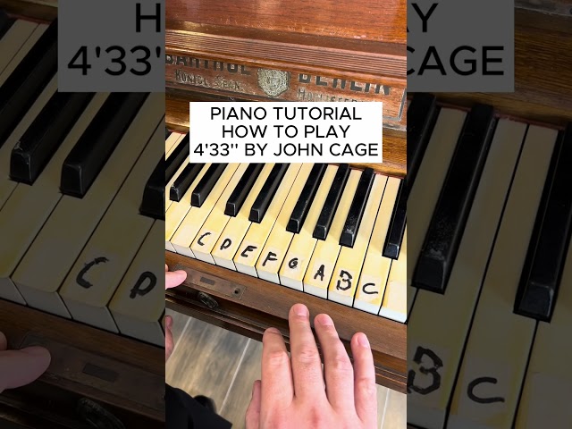 How to Play 4'33" by John Cage - Piano Tutorial