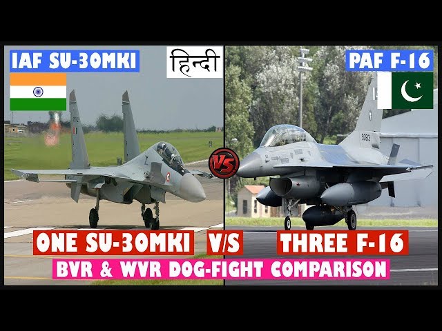 Indian Defence News:SU 30mki Vs F16,Indian Su 30mki vs Pakistan F16 Dogfight Comparison in Hindi