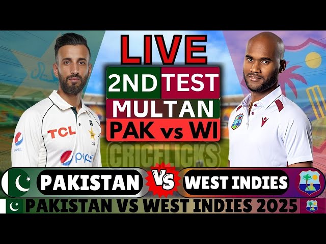 Pakistan vs West Indies 2nd Test - Day 1 | Live Cricket Score