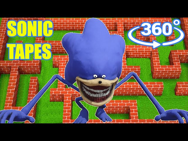 360° VR. SHIN SONIC TAPES MAZE in Minecraft!