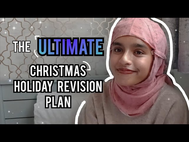 The BEST Christmas Holiday Revision Plan - Grade 9 student