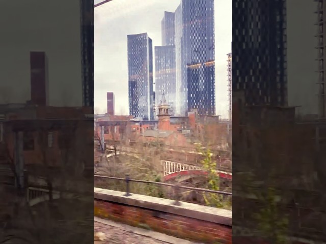 Manchester tram ride skyscrapers  #Stoneroses  #manchester #buildings