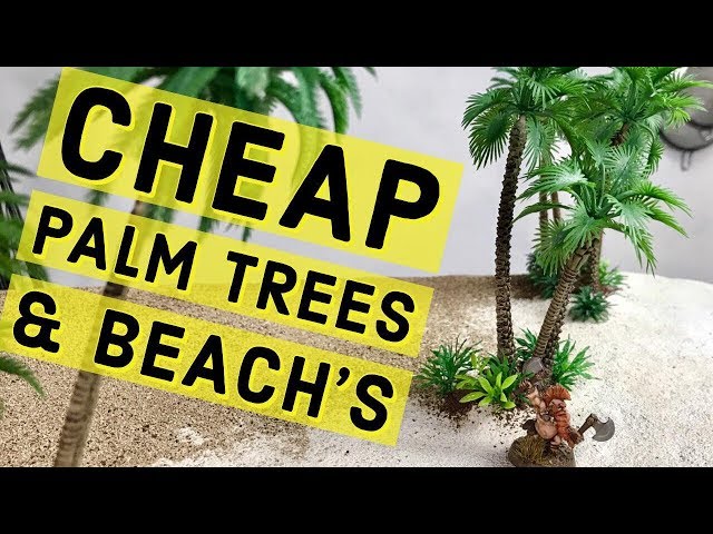 🌴Cheap Palm Trees & White Sands🏝️ for your Wargaming Table