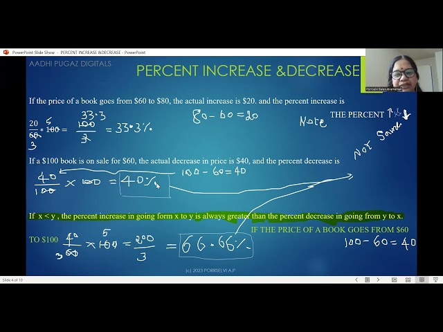 MATH FOR GRE AND 10 TH GRADE STUDENTS: PERCENT, QUANTITATIVE QUESTIONS, AND WORD PROBLEMS.