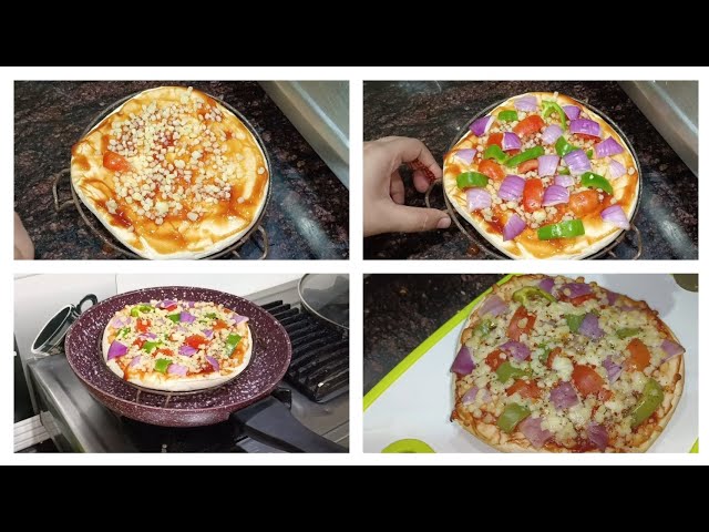 Easy quick and tasty pizza | how to make pizza in pan | cheese veg pizza 🍕 | Hasan sisters ❤️😊