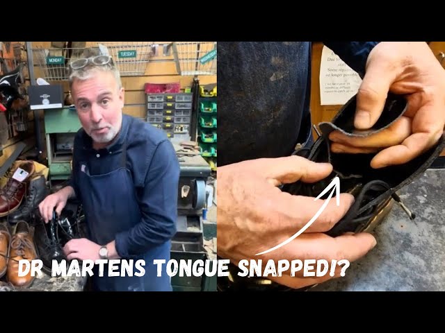 Fixing a Common Dr. Martens Fault With the Tongue Ripped | Boot Repair Service