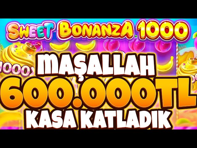 SWEET BONANZA 1000 🍭 YENİ SLOT OYUNU 🍭 600.000TL KASA KATLADIK KİM DEDİ 1000X DÜŞMEZ DİYE ŞANS GÜLDÜ