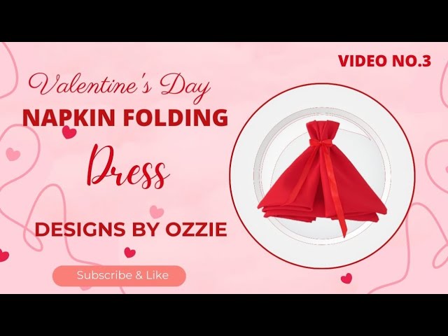 Napkin Folding into a Dress