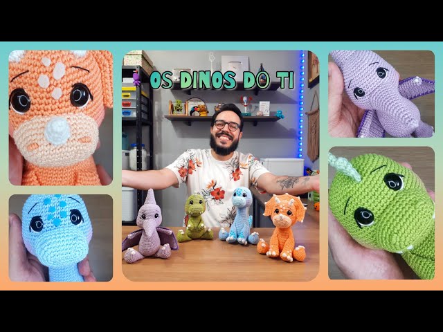 Presenting The Ti Dinos Collection - Amigurumi Dinosaurs - Step by Step - Tiago Amigurumi