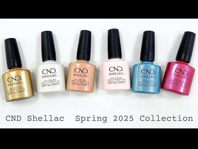 Swatching CND Shellac Spring 2025 "Quiet Luxury" Collection