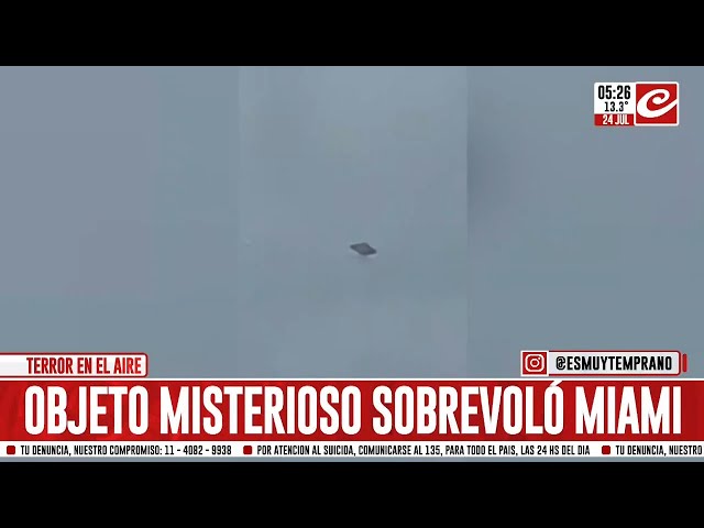 Registran impresionante OVNI fue sobrevolando el cielo de Miami