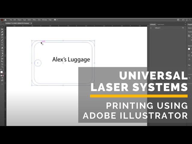 Printing to a Universal Laser System using Adobe Illustrator