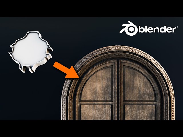 How I Made This Stunning Arch Door in Blender?