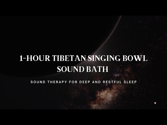 1-Hour Tibetan Singing Bowl Sound Bath + Rain | Sound Therapy for Deep and Restful Sleep