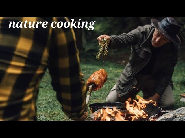 nature cooking style chicken paella with fresh garlic