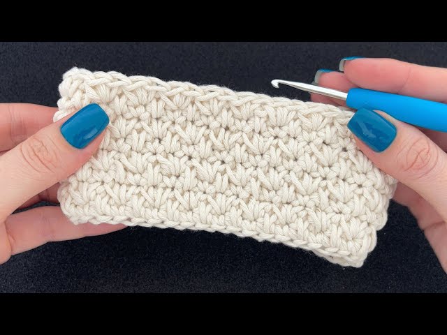 GRASS STITCH FOR BAGS AND ANY CIRCULAR CROCHET WORK