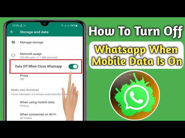 How to turn off whatsapp when mobile data is on | How to off whatsapp data connection #tricks #tips