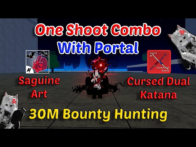 Best One Shoot CDK Combo With Saguine ART + Portal Blox Fruits Highlight 30M Bounty Hunting