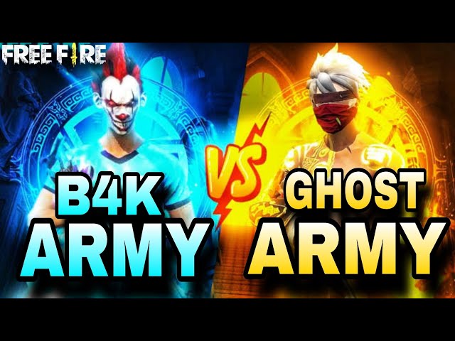 B4K ARMY VS GHOST ARMY | OP REVENGE BOLTE #classyff #b4karmy #rggamerlive #b4klive