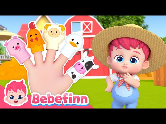 🖐️ Farm Finger FamilyㅣEP155ㅣSong for KidsㅣBebefinn Nursery Rhymes