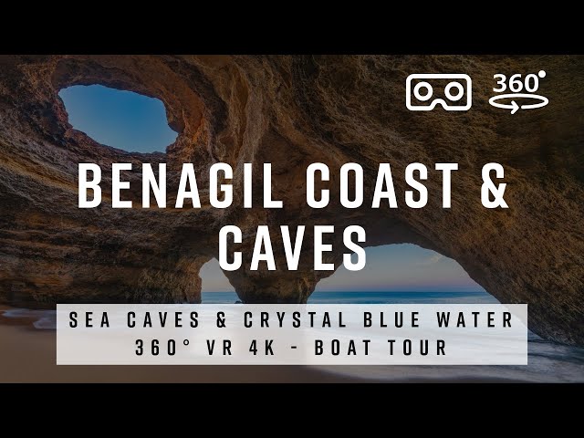 Benagil Coast Boat 360 Tour 🇵🇹 Explore Stunning Sea Caves & Crystal Blue Waters in Portugal