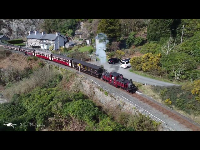 Ffestiniog Railway Steam Engine |  DJI Mini 2  | 4K | Drone Footage