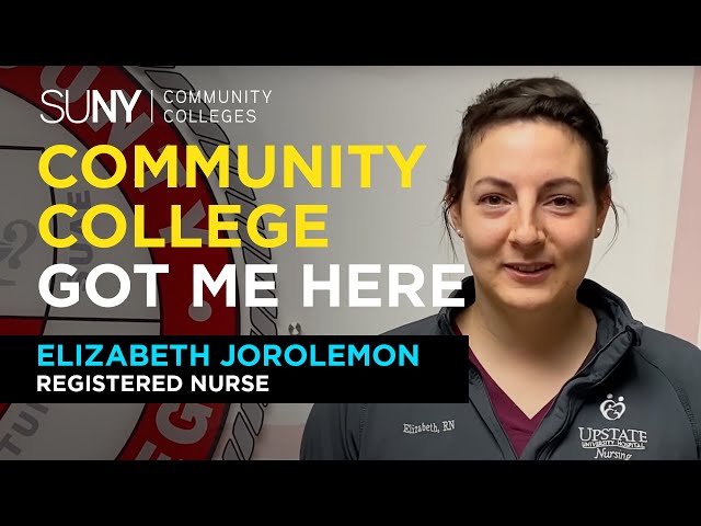 Elizabeth Jorolemon, Registered Nurse | Cayuga Community College | #CommunityCollegeGotMeHere