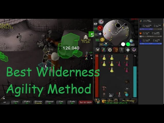 OSRS Wilderness Agility Course: 60k XP/Hour + 2-3M GP Low Risk Method | #shorts