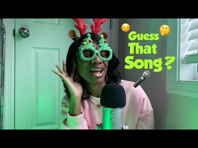 ASMR| Guess That Song? 😏🎤🤔 ( Christmas Song Edition 🎄🎶) ( whispering, inaudible , guessing game)