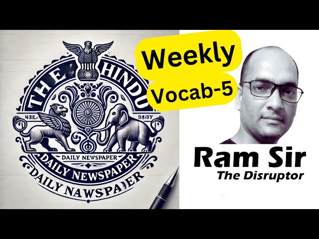 10,000 Powerful Words from The Hindu to Supercharge Your Vocabulary | JRS ENGLISH with Ram Sir!