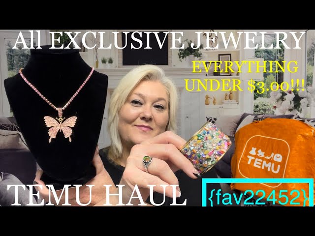 TEMU “ALL EXCLUSIVE JEWELRY” HAUL || EVERYTHING UNDER $3