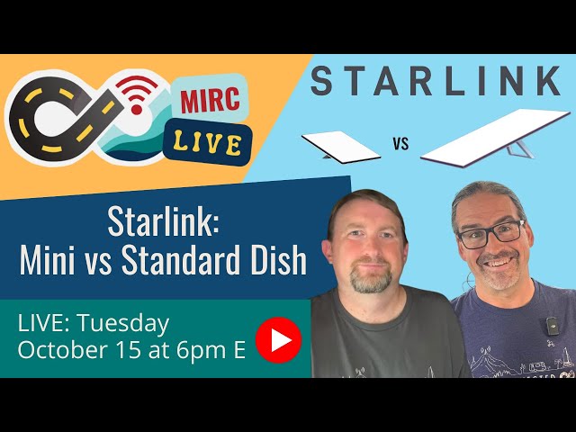 Starlink Mini vs Standard Gen-3 Dish for RV Mobile Internet Use