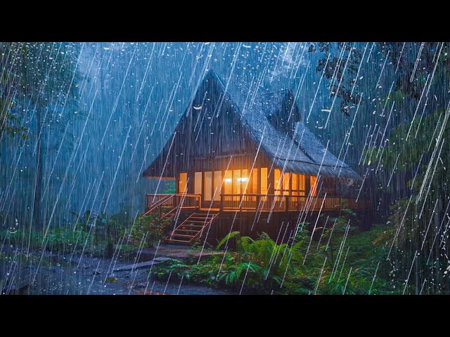 HEAVY RAIN for Deep Sleep and Relax Your Mind - Relaxing Rain and Thunder Sounds