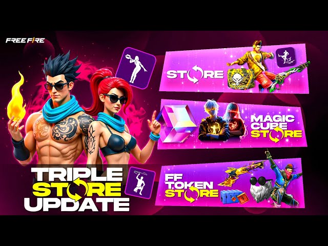 OB48 Tripal Store Update New Items🥳🔥| Magic Cube Store Update | Free Fire New Event | ff new event