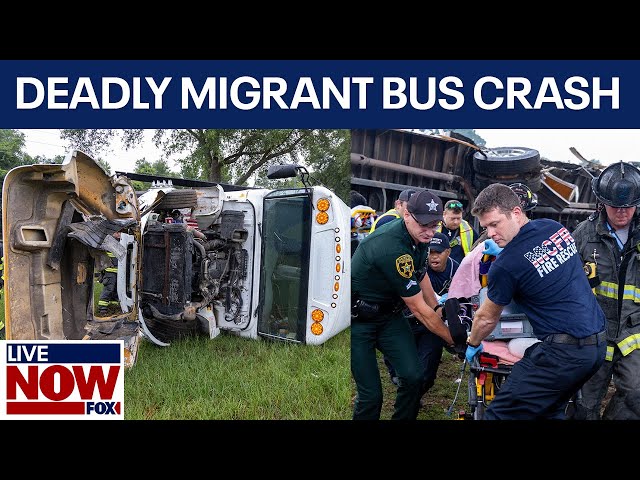 Migrant bus crash: 8 killed, 40 hurt in Ocala, Florida | LiveNOW from FOX