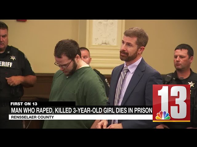 Man who raped, killed 3-year-old girl dies in prison