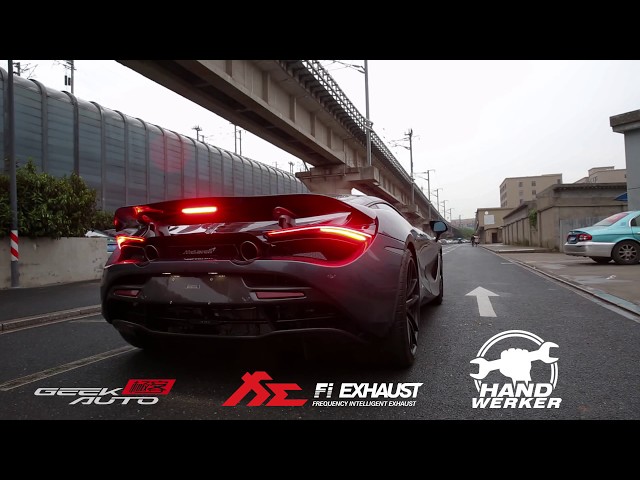 McLaren 720S X Fi EXHAUST Valvetronic Sound