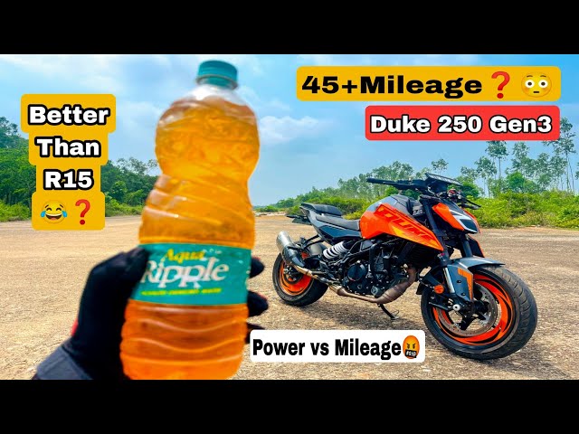 All New KTM Duke 250 Gen3 Mileage Test😱 || Kitna Deti Hain ? || Better Than R15 ?