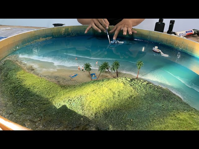 How to make an OCEAN TABLE – Awesome ideas – Epoxy Resin art