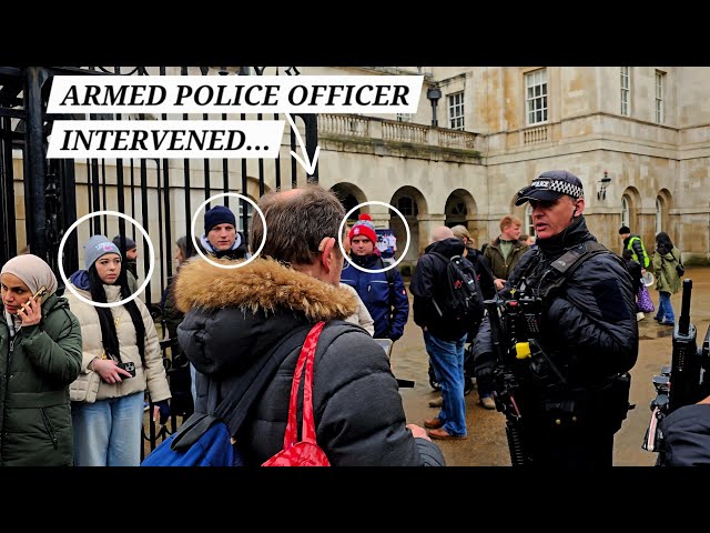 Watch What Happens When Tourist Follow the King's Guard Too Close at Horse Guards