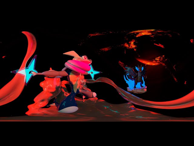 VR-360 greninja vs charizard theme