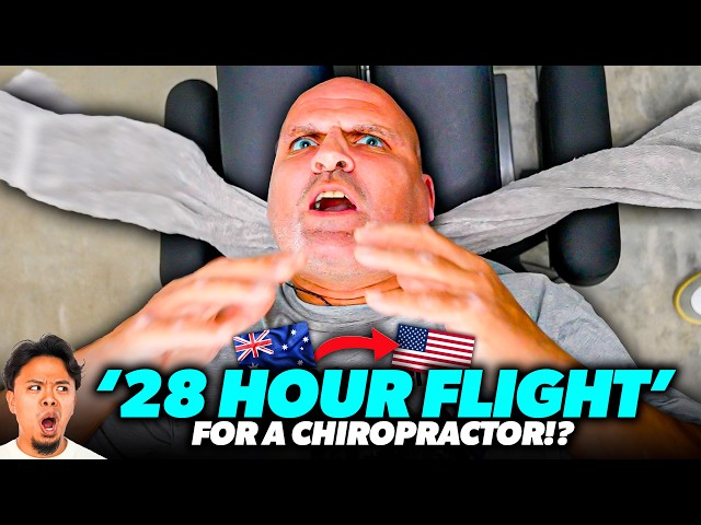 **8500 MILES** JUST TO GET HIS 'SPINE CRACKED!?" 😱🤯 | Asmr Chiropractic Back Pain | Dr Tubio