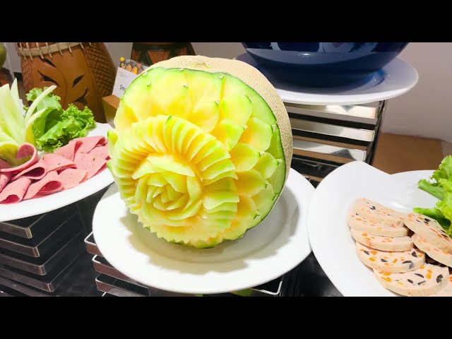 Amazing Fruit Cutting & decoration by 5 Star Chefs | Royalty Free Stock Footage - No Copyright | 4K