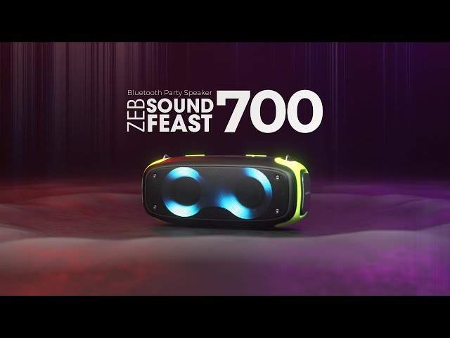 Zeb Sound Feast 700 | 70 W Bluetooth Party Speaker with 3 EQ Modes | Zebronics