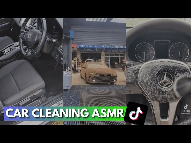 Cleaning Car ASMR | 20 Minute ASMR | CAR CLEAN | TikTok Compilation |