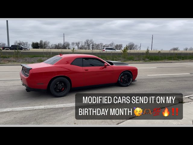 MODIFIED CARS SEND IT IN MY BIRTHDAY MONTH!! (ACCELERATION RIGHT IN FRONT OF COPS!!)