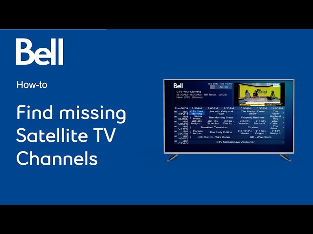 How to find missing channels on your Bell Satellite TV