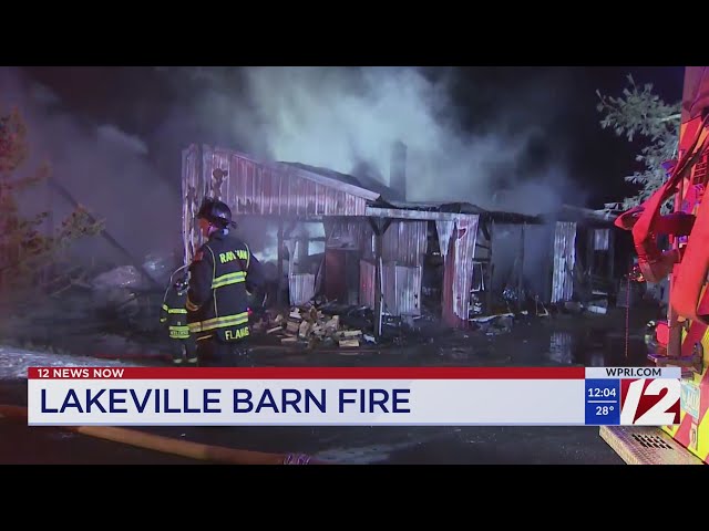 No humans or animals injured in Lakeville barn fire